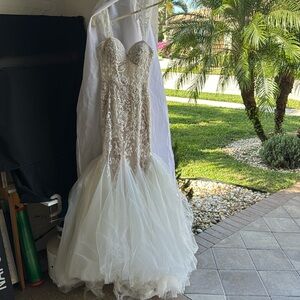 Designer wedding gown by chic parisian - handmade design